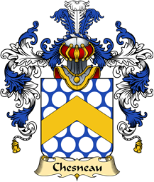 French Family Coat of Arms (v.25) Chesneau
