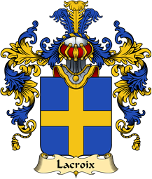 French Family Coat of Arms (v.25) Lacroix