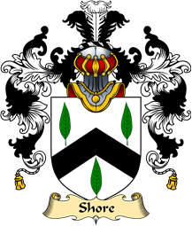 English Family Coat of Arms (v.25) Shore