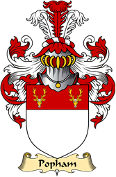 English Coat of Arms (v.23) for the family Popham