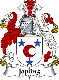 English Coat of Arms for the family Jopling