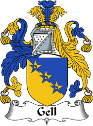 English Coat of Arms for the family Gell