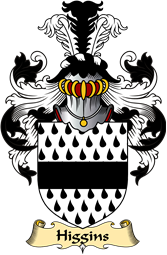 English Coat of Arms (v.23) for the family Higgins