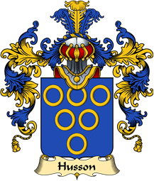 French Family Coat of Arms (v.25) Husson