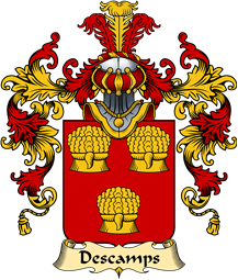 French Family Coat of Arms (v.25) Camps (des)