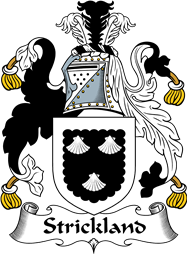 English Coat of Arms for the family Strickland