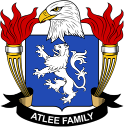 Coat of arms used by the Atlee family in the United States of America