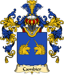 French Family Coat of Arms (v.25) Cambier