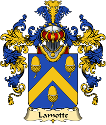 French Family Coat of Arms (v.25) Lamotte
