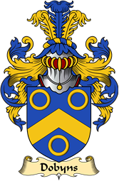 English Coat of Arms (v.23) for the family Dobyns or Dobbins