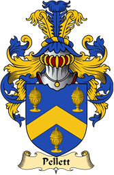 English Coat of Arms (v.23) for the family Pellett