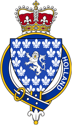 Families of Britain Coat of Arms Badge for: Holland (England)