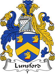 English Coat of Arms for the family Lunsford