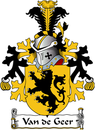 Dutch Coat of Arms for Van der Geer