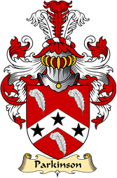 English Coat of Arms (v.23) for the family Parkinson