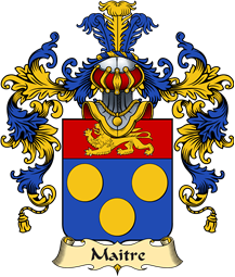 French Family Coat of Arms (v.25) Maitre