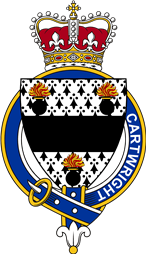 Families of Britain Coat of Arms Badge for: Cartwright (England)