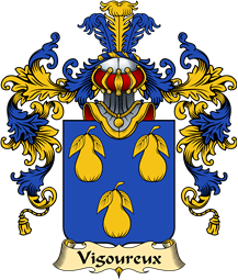 French Family Coat of Arms (v.25) Vigoureux