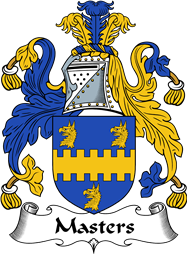 English Coat of Arms for the family Masters