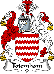 English Coat of Arms for the family Totenham