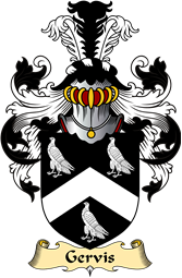 English Coat of Arms (v.23) for the family Gervis