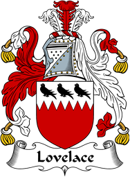 English Coat of Arms for the family Lovelace