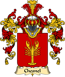 French Family Coat of Arms (v.25) Chesnel
