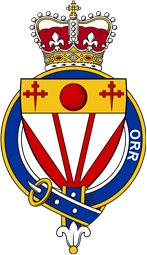 Families of Britain Coat of Arms Badge for: Orr (Scotland)