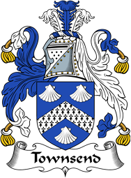 English Coat of Arms for the family Townsend