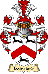 English Coat of Arms (v.23) for the family Gainsford