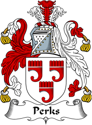 English Coat of Arms for the family Perks