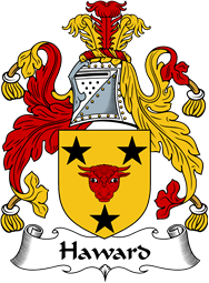 English Coat of Arms for the family Haward