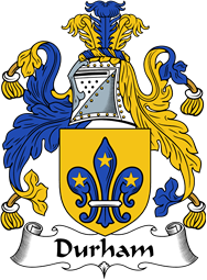 English Coat of Arms for the family Durham