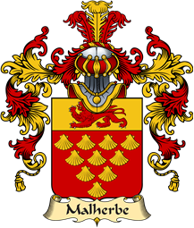 French Family Coat of Arms (v.25) Malherbe