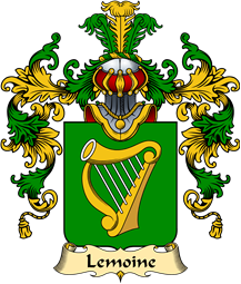 French Family Coat of Arms (v.25) Lemoine (Moine le)
