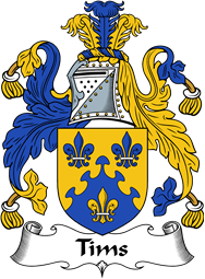 English Coat of Arms for the family Tims