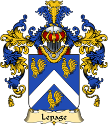 French Family Coat of Arms (v.25) Lepage