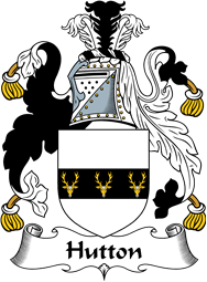 English Coat of Arms for the family Hutton I