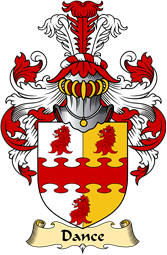 English Coat of Arms (v.23) for the family Dance