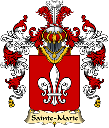 French Family Coat of Arms (v.25) Sainte-Marie