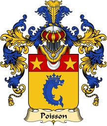French Family Coat of Arms (v.25) Poisson
