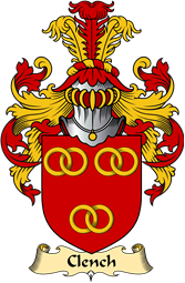 English Coat of Arms (v.23) for the family Clench