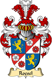 v.23 Coat of Family Arms from Germany for Roesel