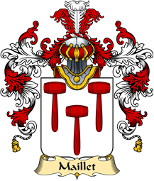 French Family Coat of Arms (v.25) Maillet