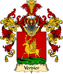 French Family Coat of Arms (v.25) Verdier