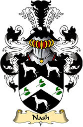 English Coat of Arms (v.23) for the family Nash