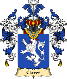 French Family Coat of Arms (v.25) Claret