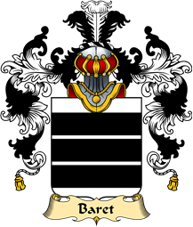 French Family Coat of Arms (v.25) Baret