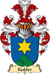 v.23 Coat of Family Arms from Germany for Kubler