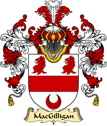 Irish Family Coat of Arms (v.25a) MacGilligan